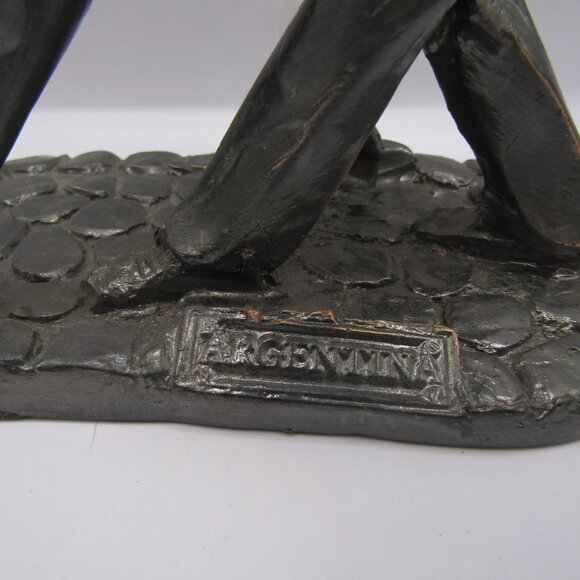 Rubies Couple Dancing Tango Metal Sculpture - Picture 7 of 12